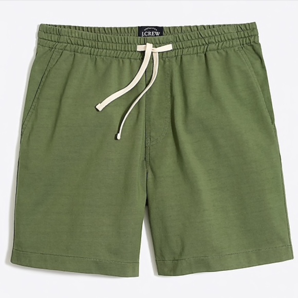 J. Crew Other - New J Crew Reade 7" Cotton Drawstring Shorts Green